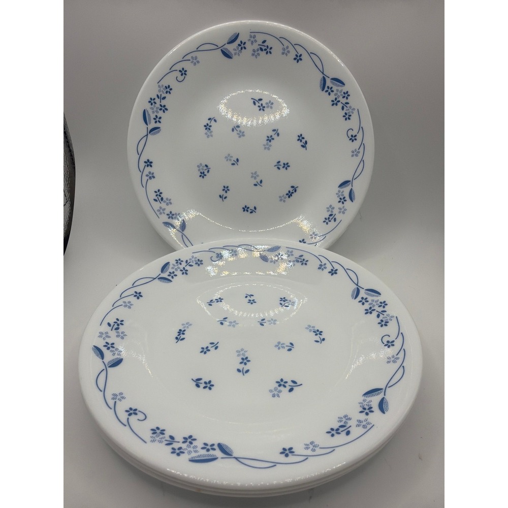 4 Corelle by Corning PROVINCIAL BLUE 6.75" Bread Plates Blue Floral